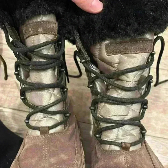 Columbia Omni-Heat Womens Size 7 Slopeside BL1460-060 Winter Snow Boots Light - Picture 5 of 7